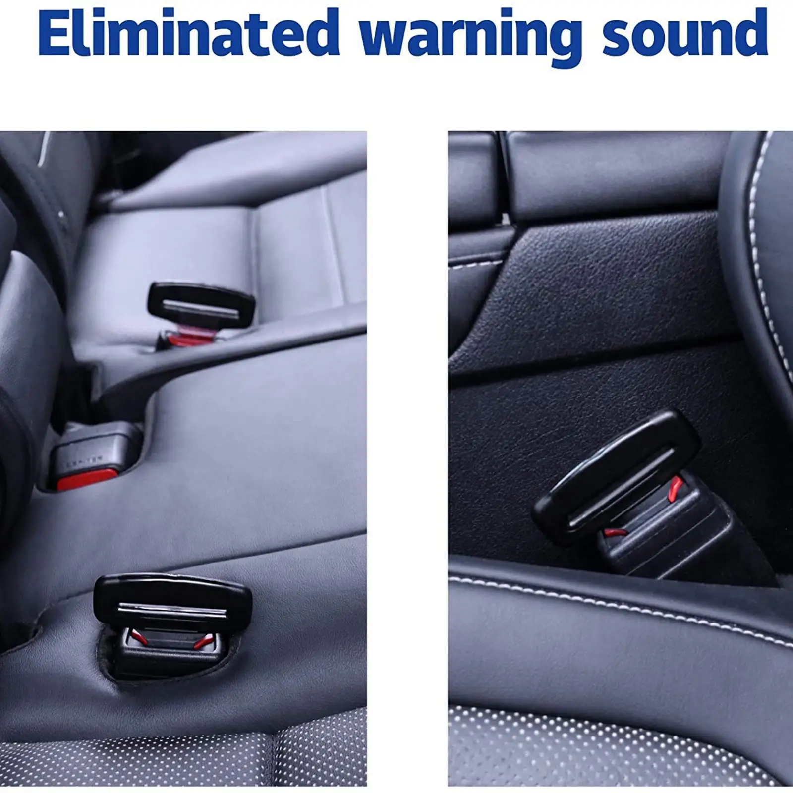 10X Universal Auto Car Seat Safety Belt Buckle Belt Clip Metal Anti-rust