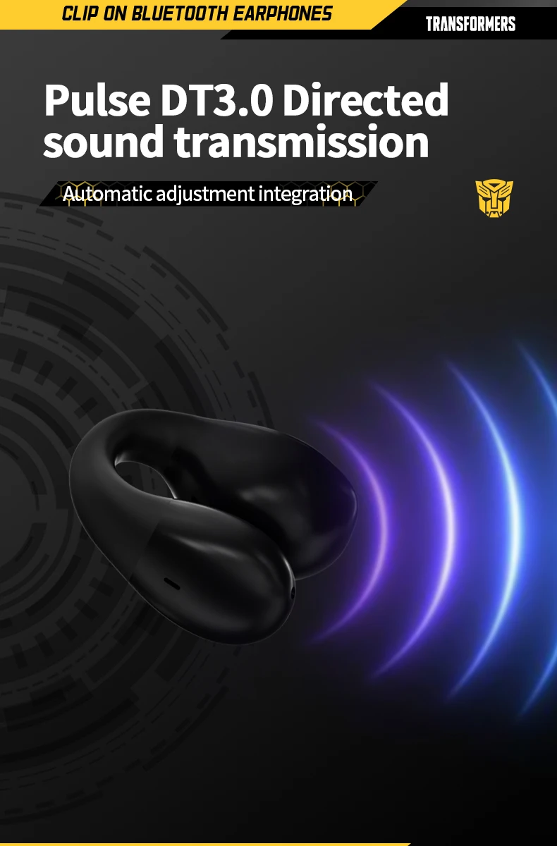 Écouteurs à clip d'oreille Bluetooth Transformers TF-T05