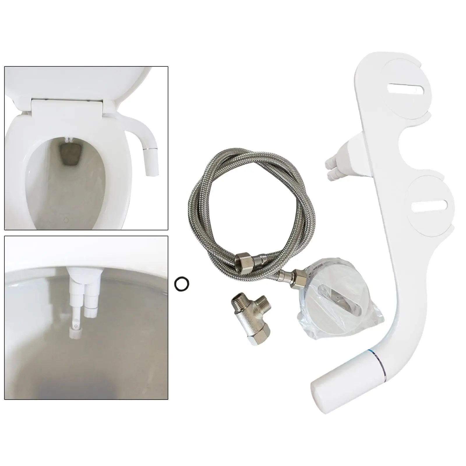 Bidet Toilet Seat Attachment Adjustable Mechanical Einfach zu installieren for Bathroom