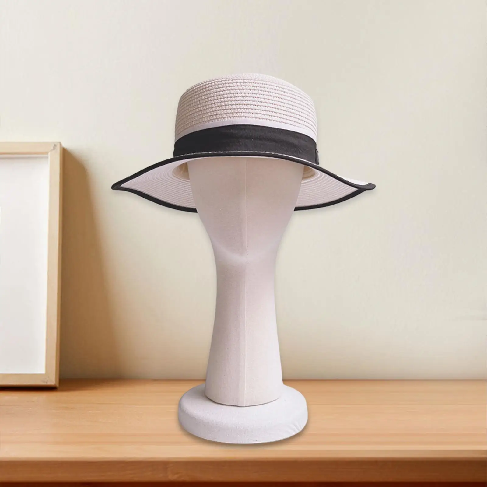 Women Mannequin Head Hat Display Stand Model Long Neck for Glasses Earphones