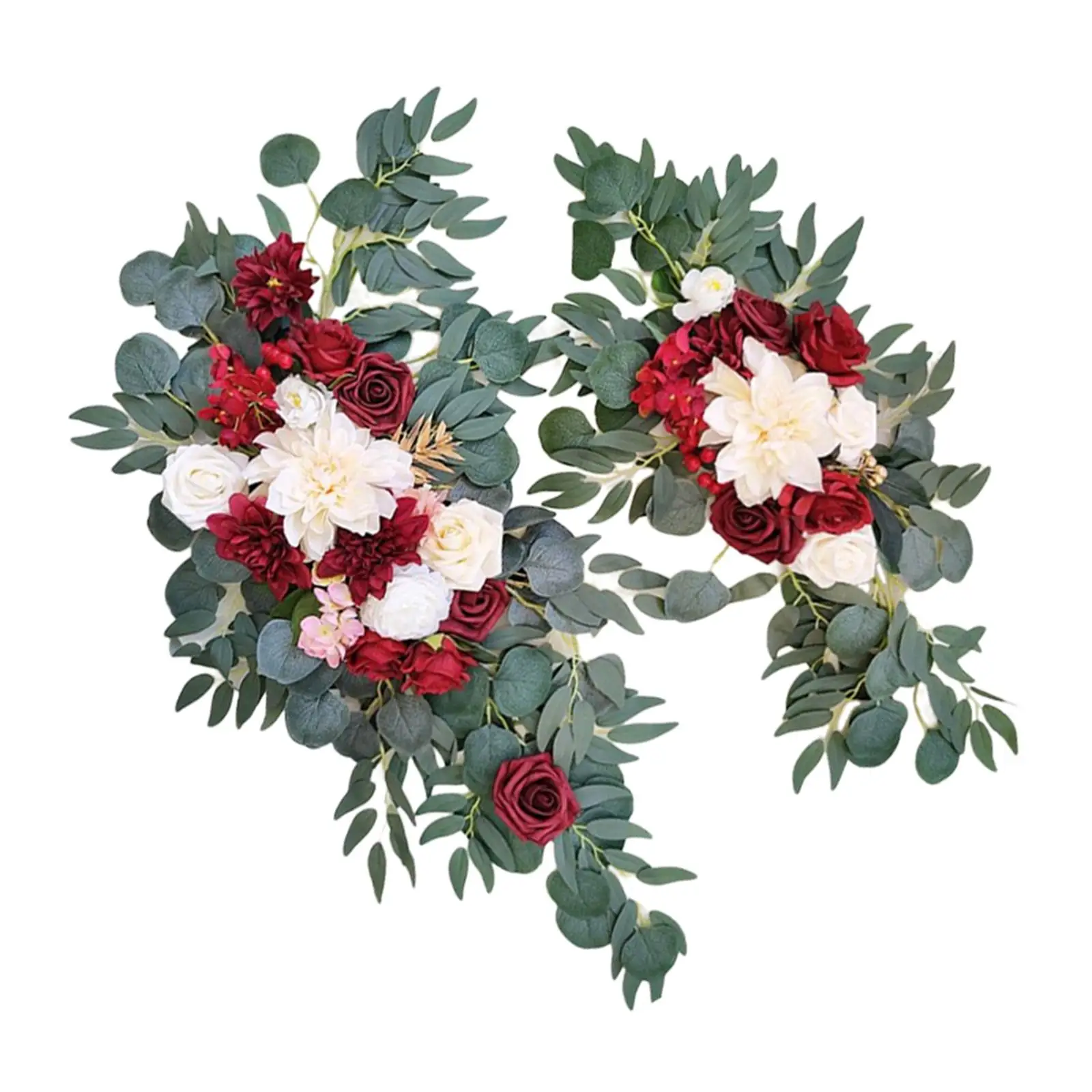 Artificial Flowers Swag Floral Swag Backdrop Rustic for wedding Table
