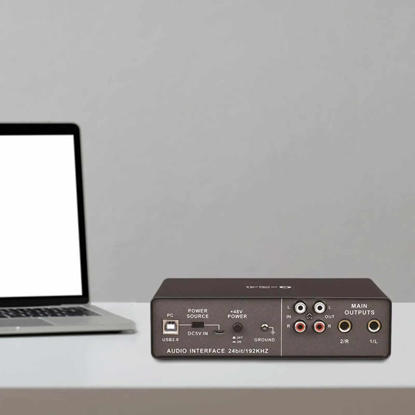 USB audio Interface 48V Phantom vocal Recording Equipment Sound Card Audio Interface for Computer Tablet Recording PC