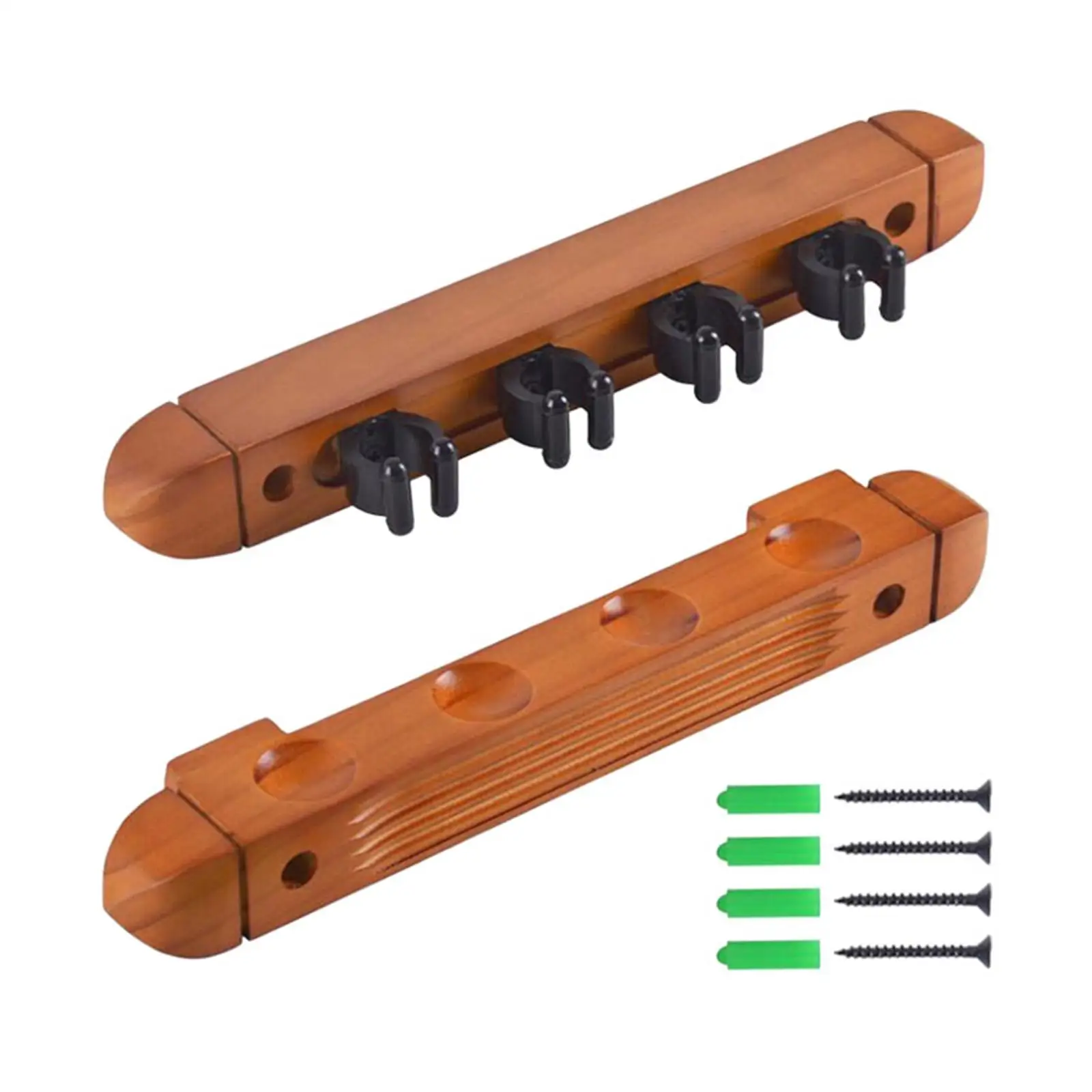 Pool Cue Rack Claw Stand Solid Wood Storage 4 Pool Billiard Stick Holder Billiard Cue Rest for Game Room Clubs Billiard Players