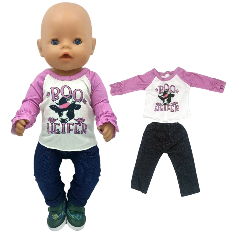 Doll Winter Clothes Fits for 17 Inch Baby Doll Kitty Outfit Set for 40cm Reborn Baby Doll Coat Hoodie Suit for Toy Wear
