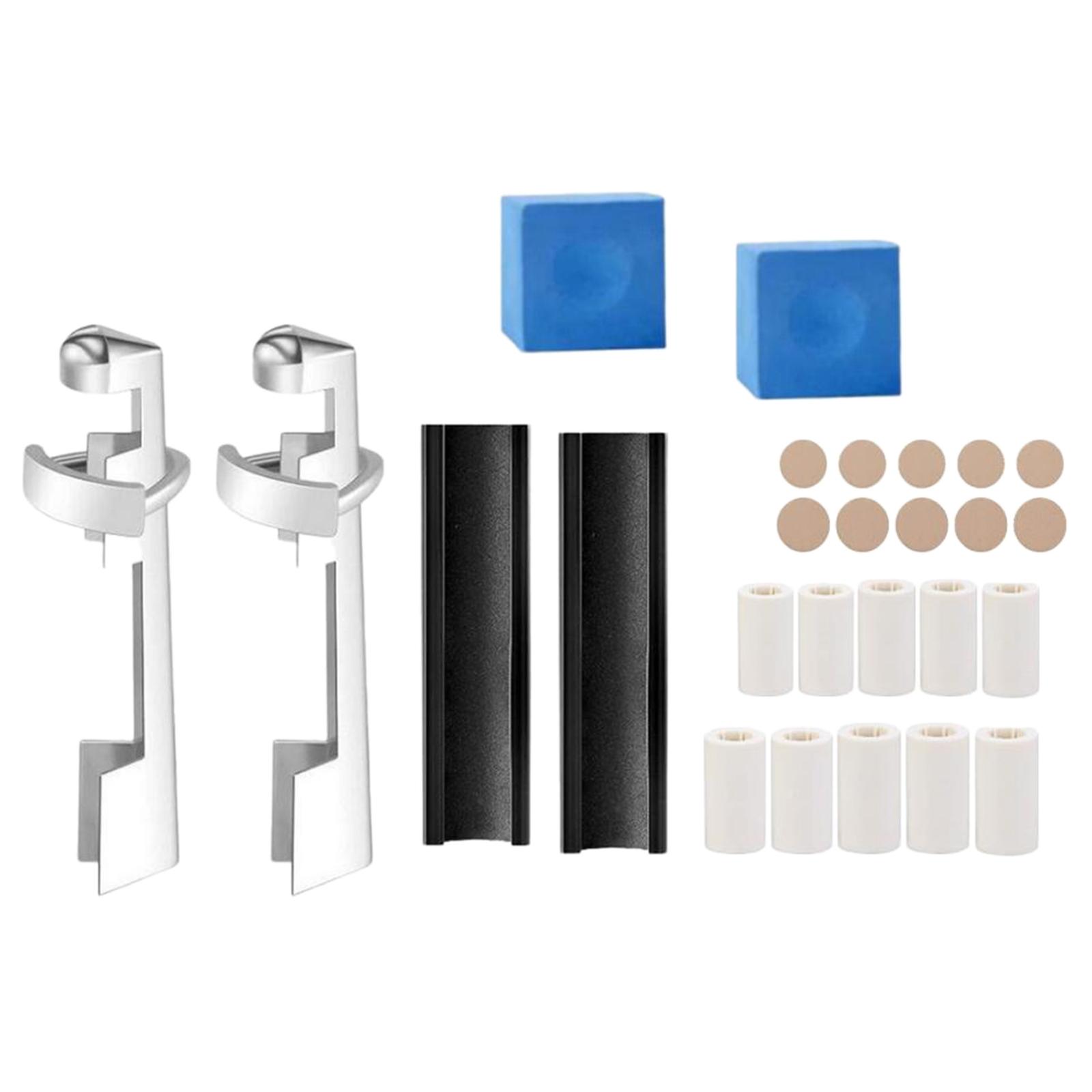 26x Pool Cue Tip Repair Kit Billiards Pool Tip Shaper 22mm Chalk Cubes