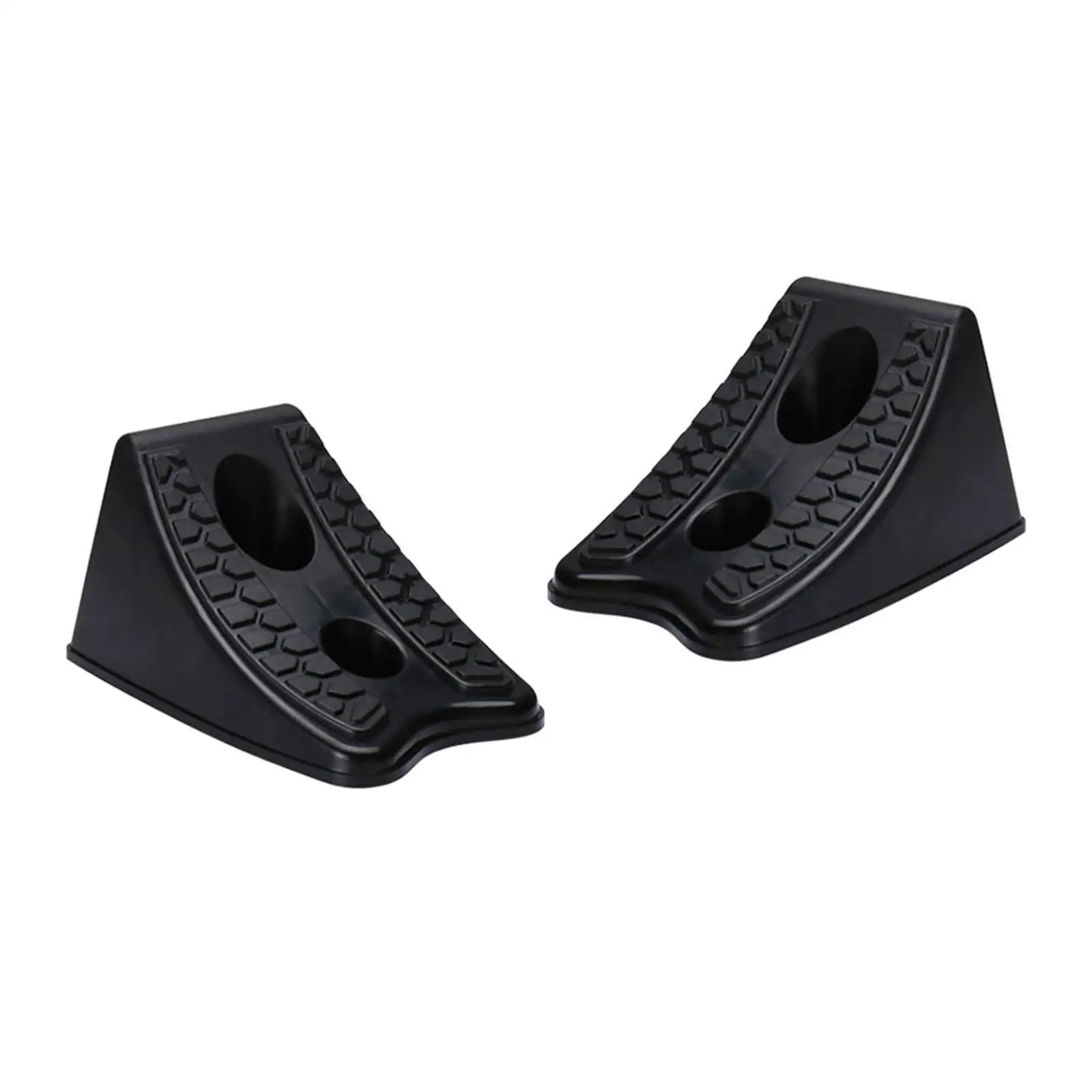 2 Pieces Wheel Chocks Stable High Performance Wheel Wedge Car Control Wheel Alignment Block Tire Support Pad for ATV Truck