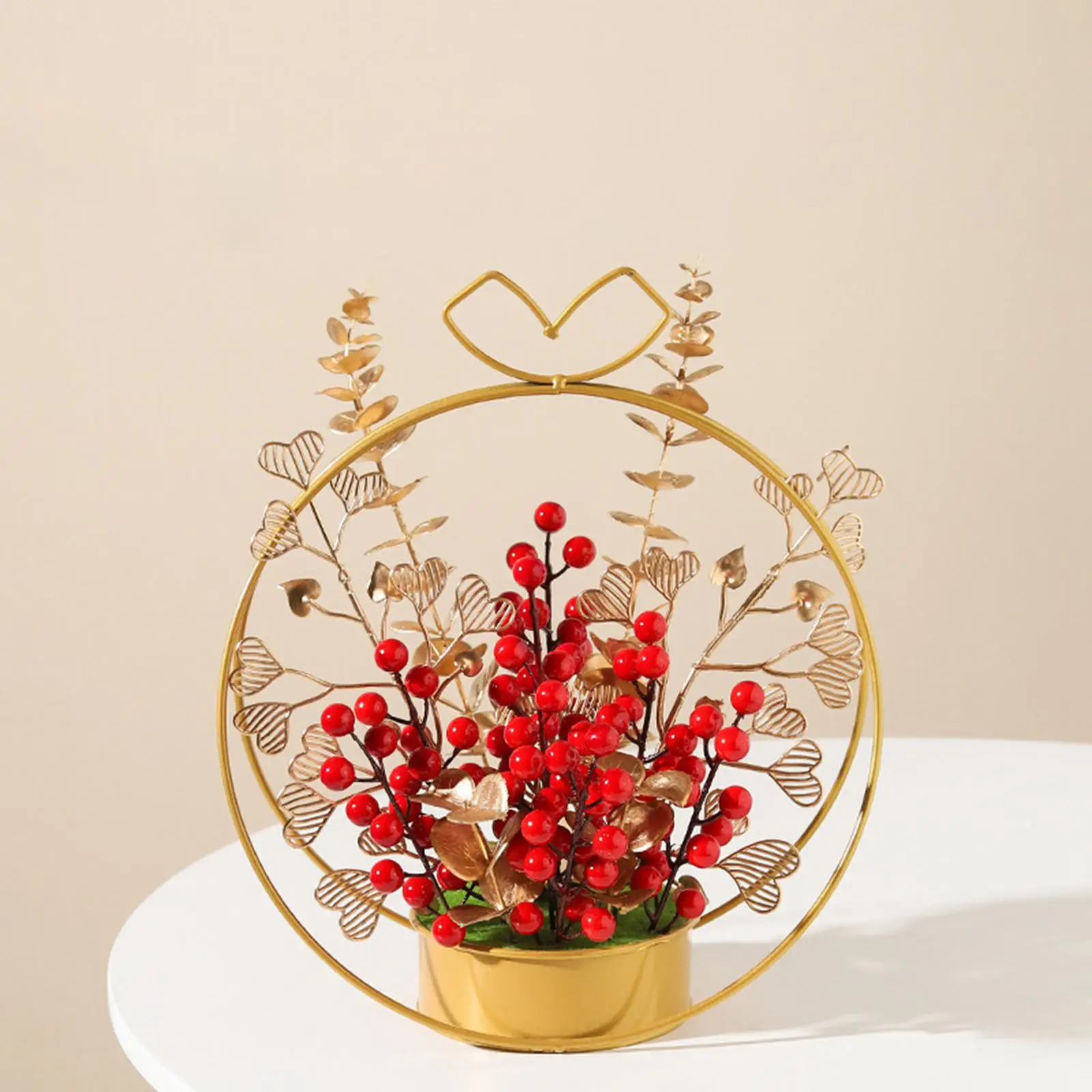 Flower Basket Ornament Decor Table Centerpiece Harvest Fall for Thanksgiving