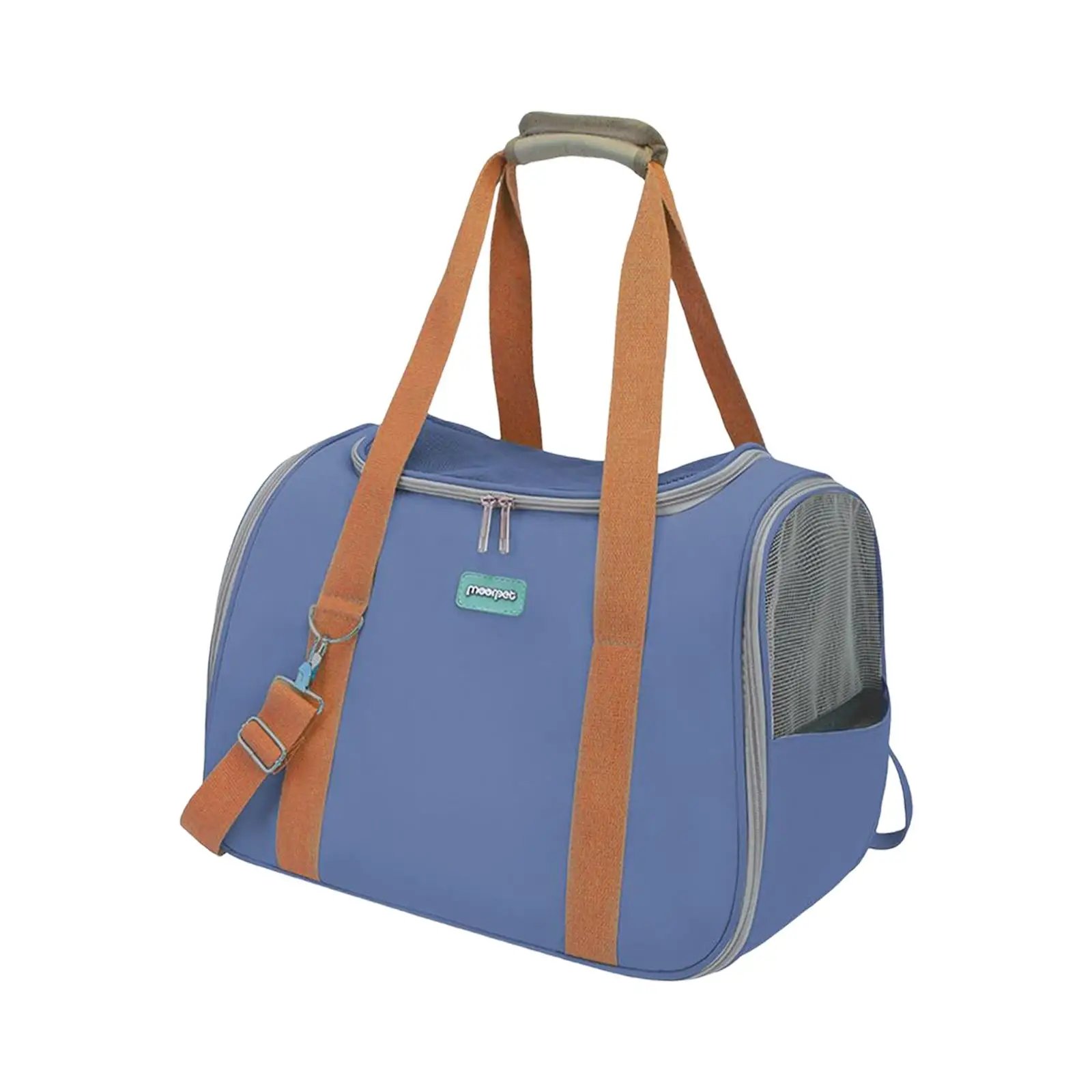 Cat Carrier Bag with Adjustable Shoulder Strap Breathable Mesh Portable Pet Travel Bag Dog Handbag for Walking Traveling Outdoor