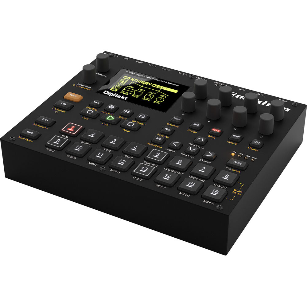 Драм-машины, секвенсоры, семплеры Elektron Digitakt Драм-машина и грувбокс.