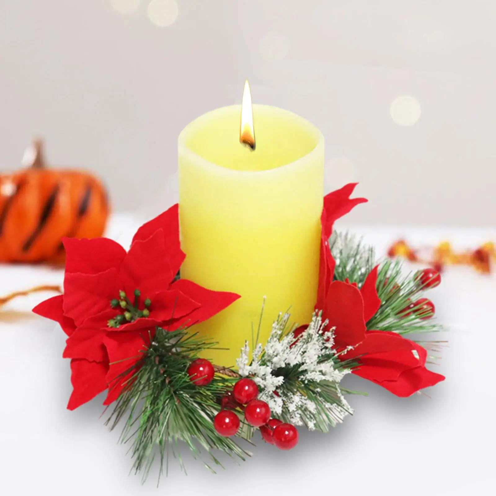 Christmas Candle Rings 8