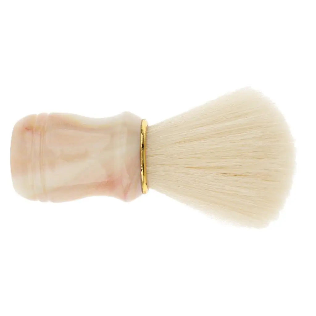 Plastic Handle Neck Hairdressing Shaving Brush for Hair Beard Dust Cleansing