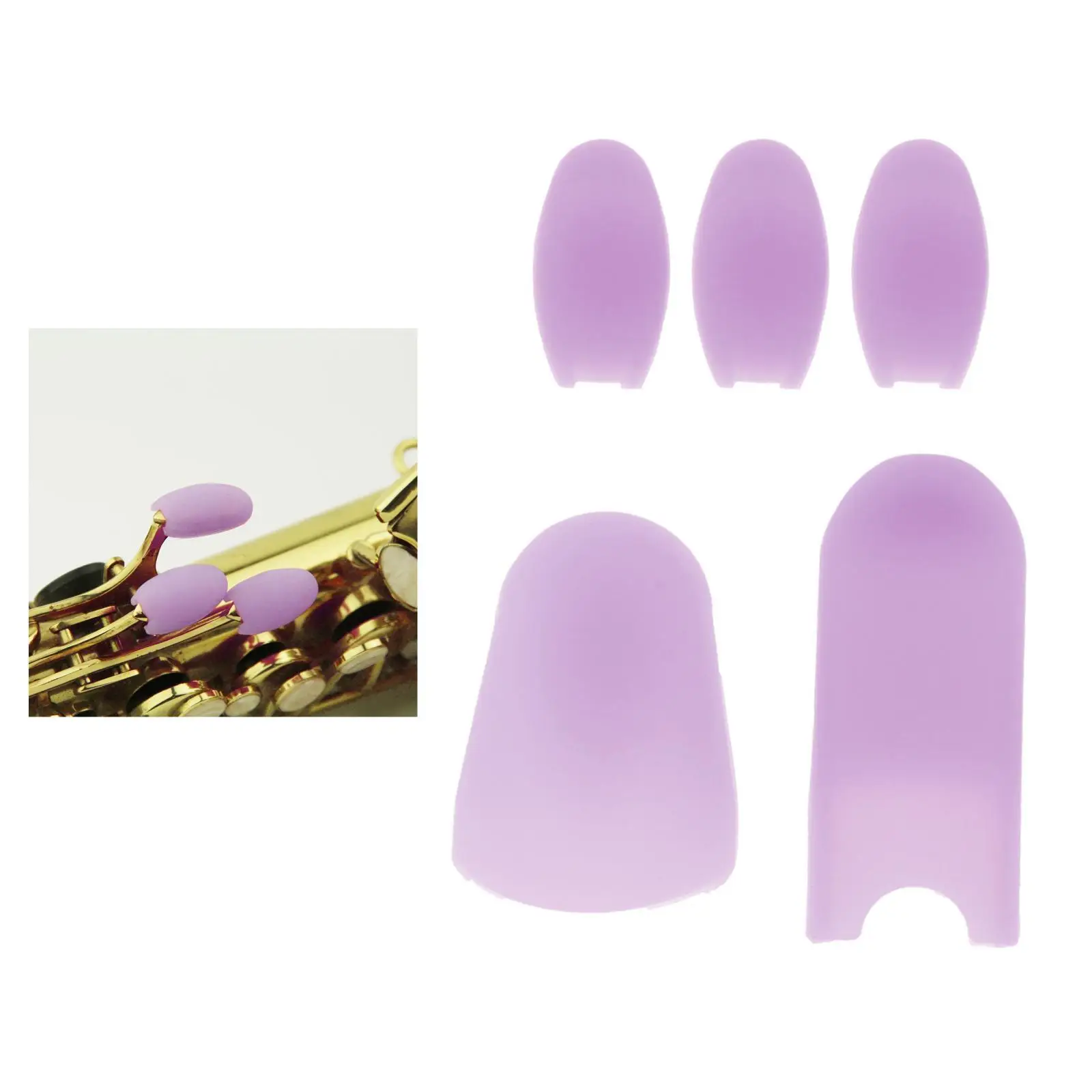 5pcs/lot Saxophone Silicone Thumb Rest Palm Key Pads Cushions Finger  for Soprano/Alto/Tenor Sax Wind Instruments Parts