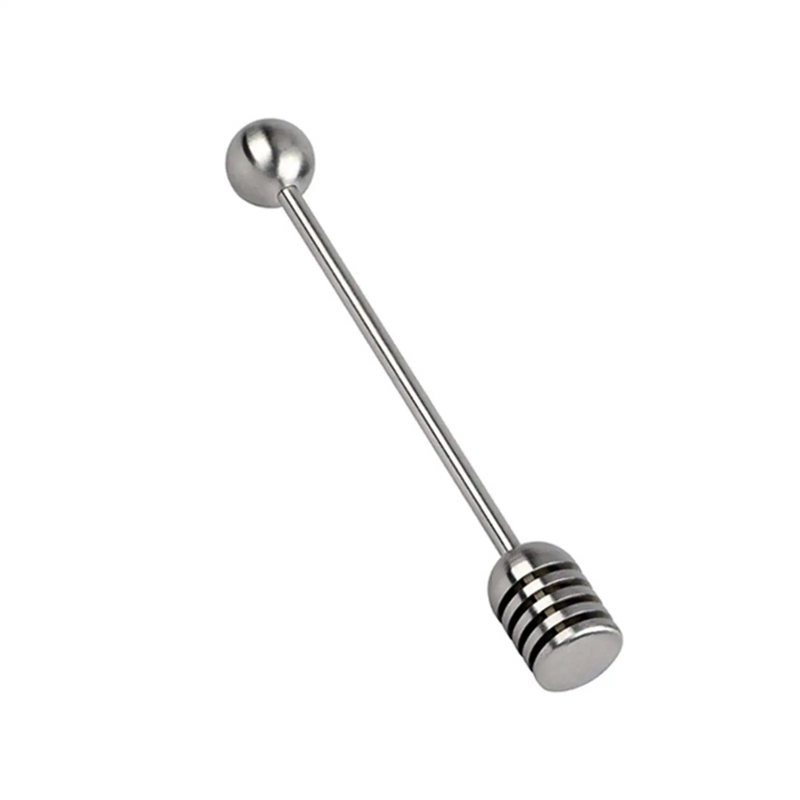 Solid Stainless Steel Honey Dipper Rod Accessories Comfortable Grip Durable Kitchen Utensils Wear Resistant Honey Dipping Tool