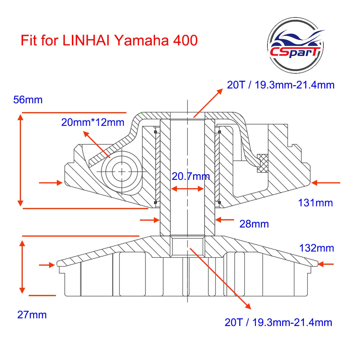 Detalle de la pieza para transmisión CVT