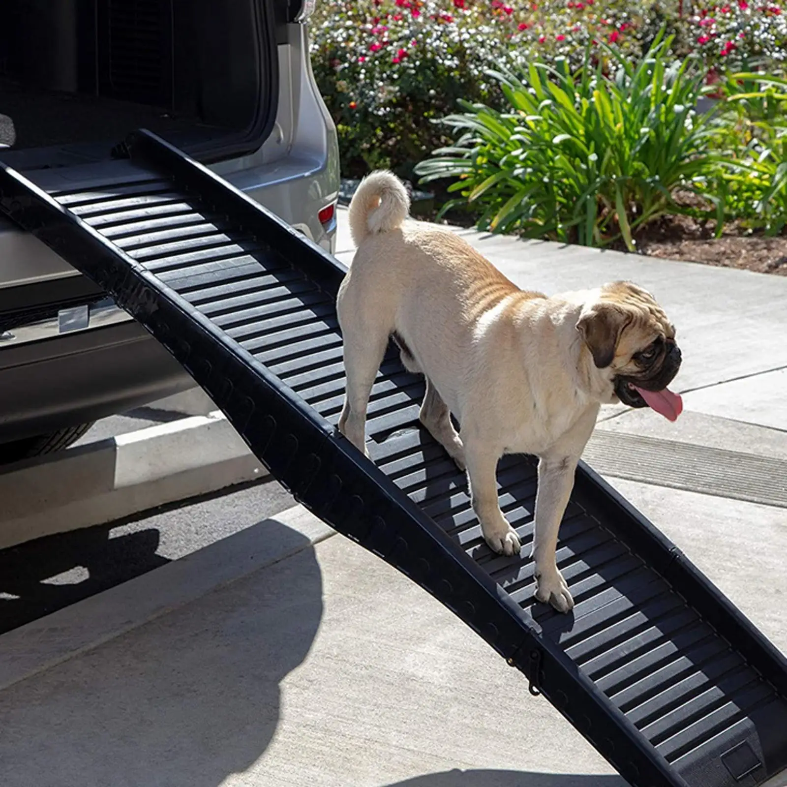 Dog Ramp Pet Ladder Folding Portable Non Slip Lightweight Dog Steps Pet Stairs
