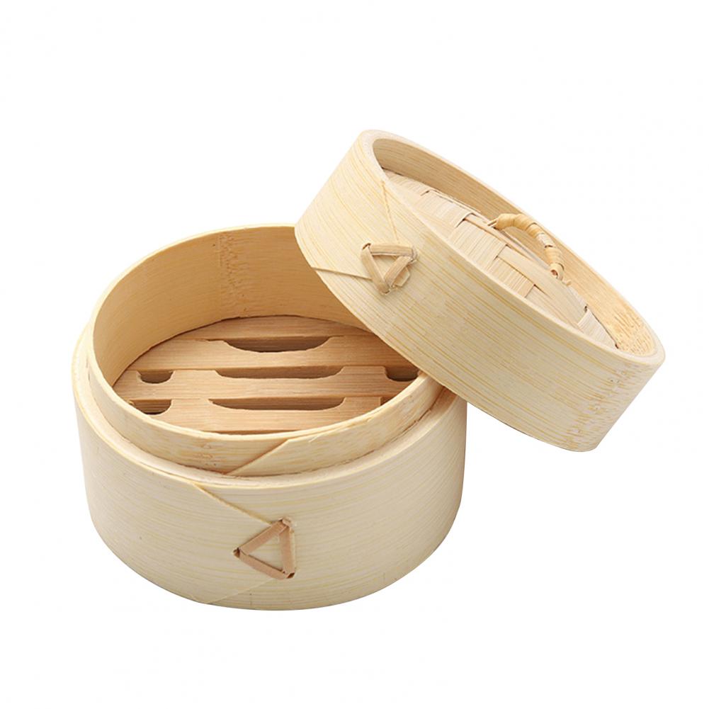 Cuiseur Vapeur Bambou JADE TEMPLE - Diamètre 15cm Avec Couvercle, Cuisine Saine Asiatique