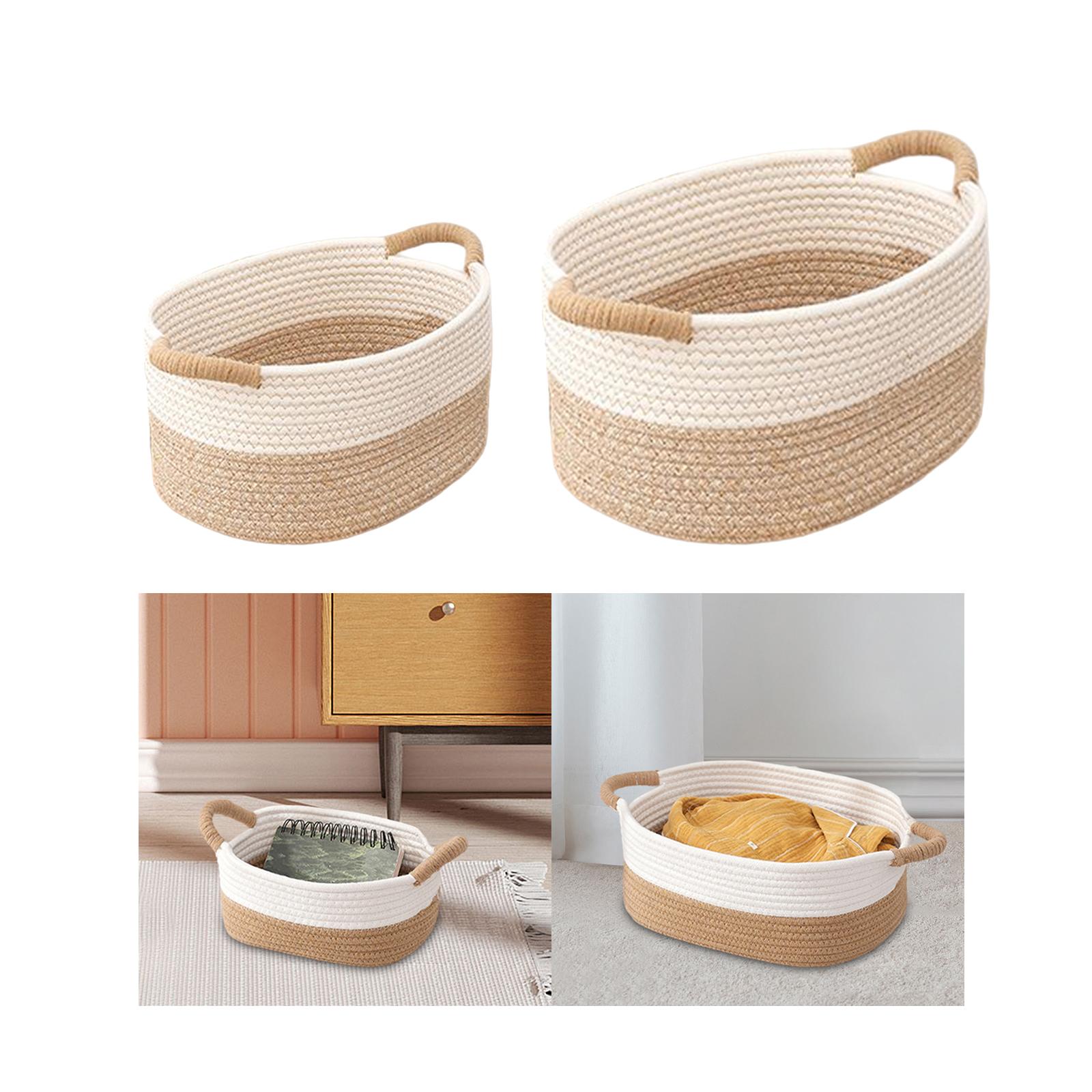 Description Picture 5 of itemCotton Rope Woven Baskets for Organizing Nordic Simple Woven Rope Storage Basket