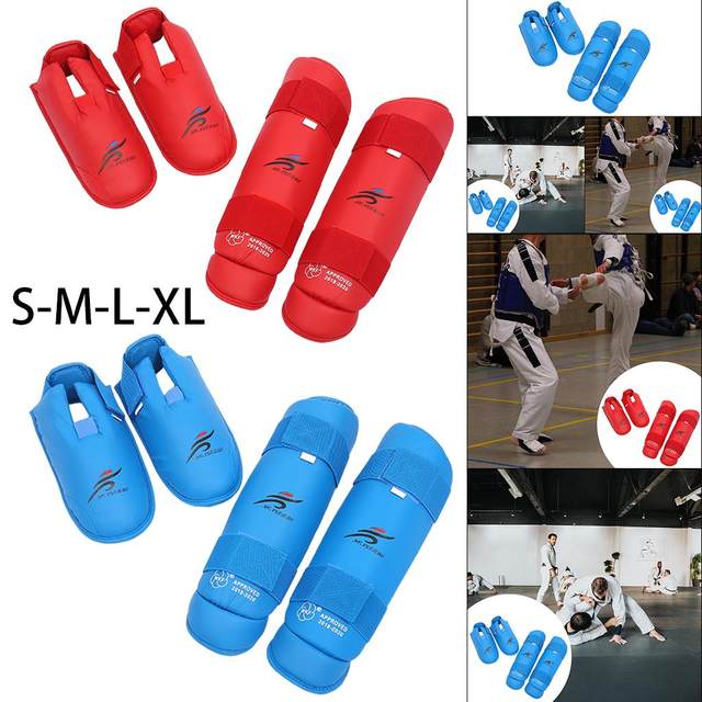 Shin Instep Protectors Martial Leg Protector Kickboxing Pads Kick Muay Thai