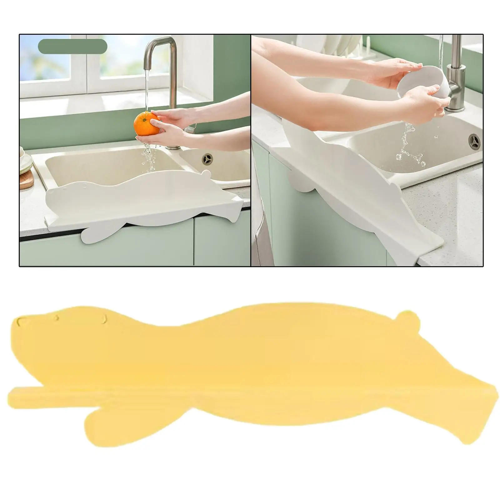Multi-Functional Silicone Water Splash Guard Bathroom Baffle Kitchen Gadget