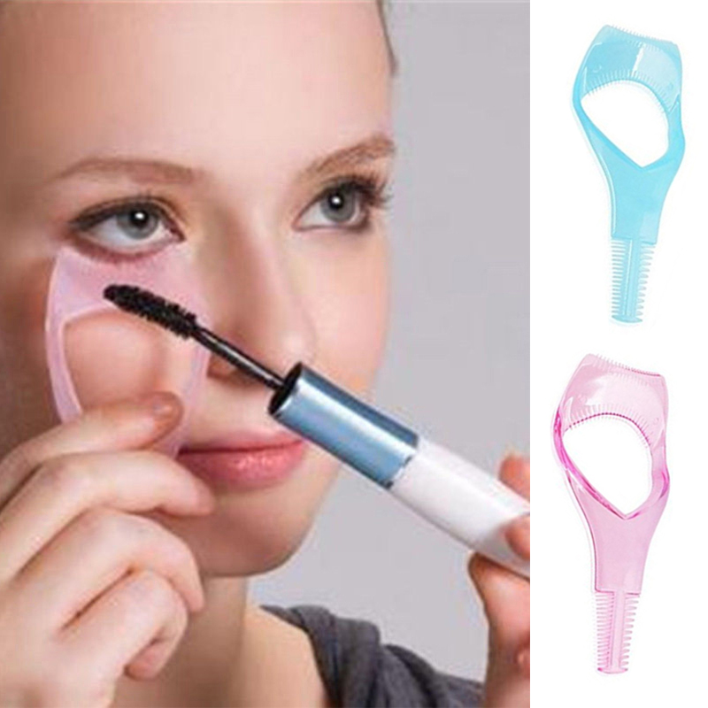 Best of Eyelash Comb 3 In1 Mascara Eyeliner Applicator Guide Guard Eye Make Up Tool Cosmetic Eye Brush Curler Shaping Card Template Reviews & Tips