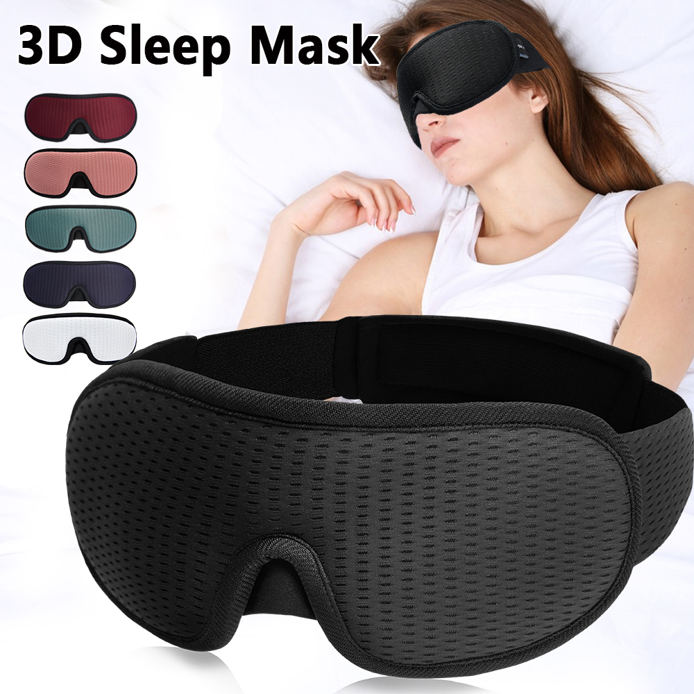 Best of 3D Sleeping Eye Mask Block Out Light Soft Padded Travel Shade Cover Rest Relax Sleeping Blindfold Eye Cover Sleep Mask Eyepatch Reviews & Tips