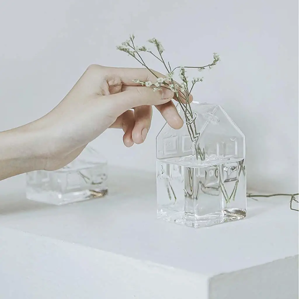 Small Clear Simple Decorative for Centerpiece Decor Tabletop