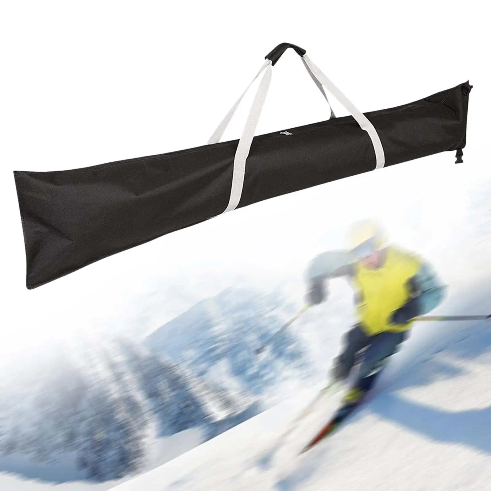 Ski Bag with Handle Snow Travel Transport Protective Adjustable Durable Ski Travel Bag for Gloves Skiing Winter Sports Outdoor
