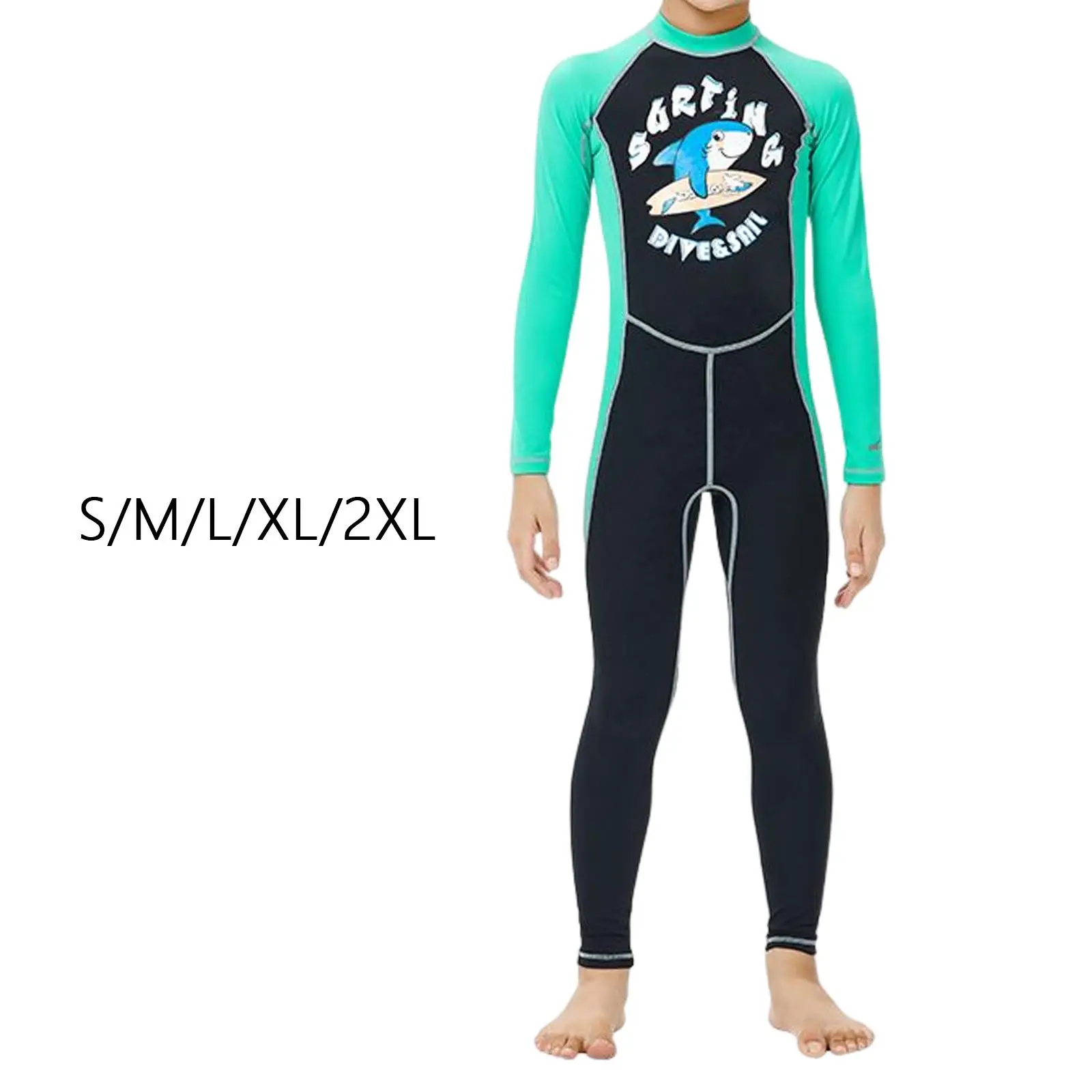 Kids Wetsuit Swimsuit Long Sleeve Full Body Scuba Diving Suit for Surfing Girls Boys