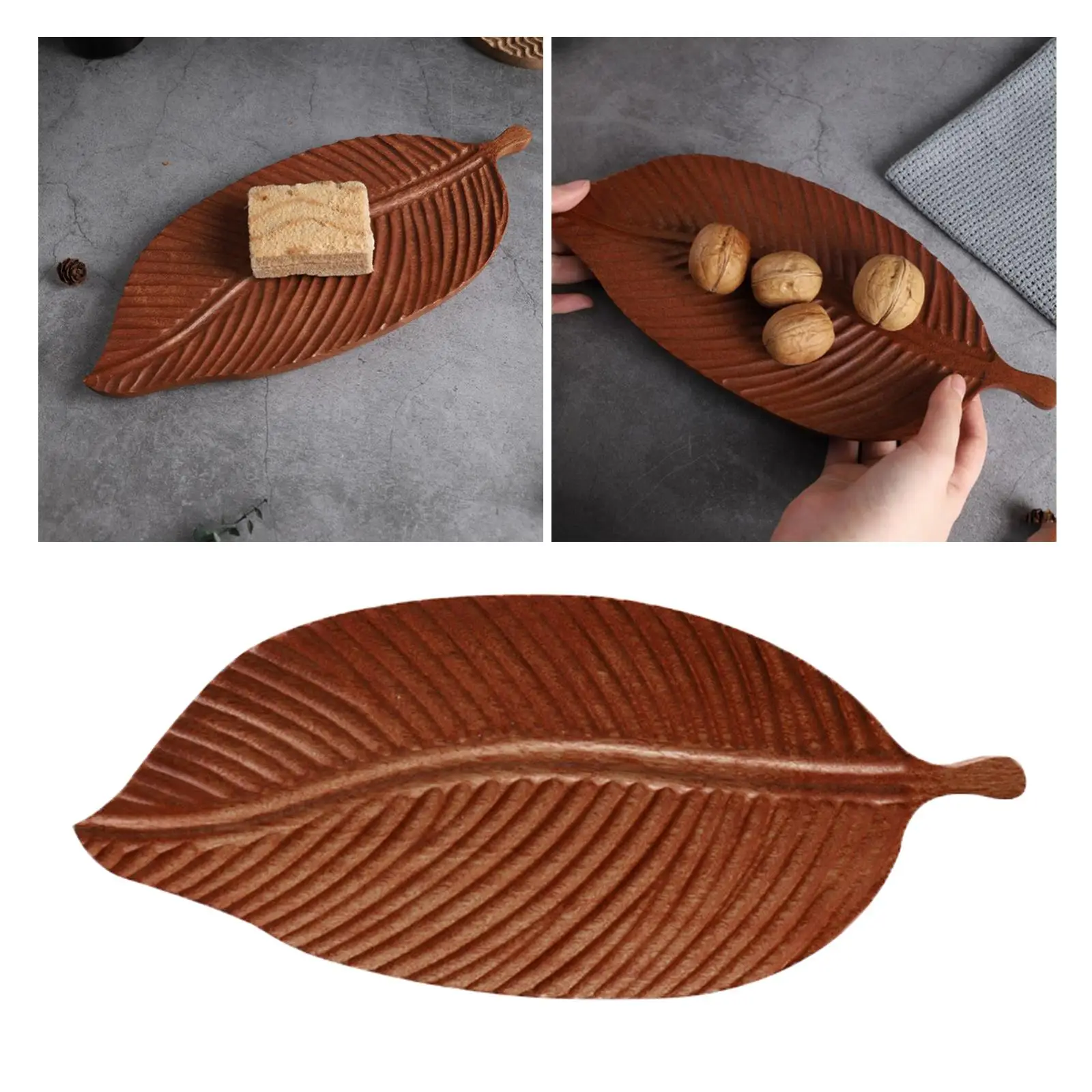 Serving Trays Decoration  Leaf Platters for Restaurant Cakes Snacks