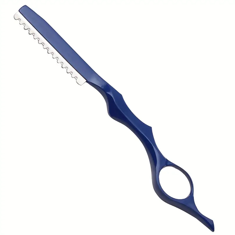 1Pcs Haar Ausdünnung Rasierer Mit Klinge Professionelle Luftfahrt Aluminium Salon Barber Rasierklingen Friseur Cutter Messer C0001A – Detail 2