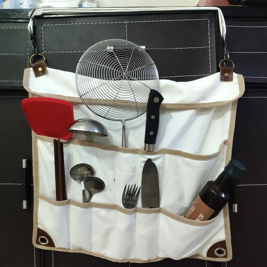 Camping Tableware Storage Bag Travel Utensil Organizer Holder Bags Neatly