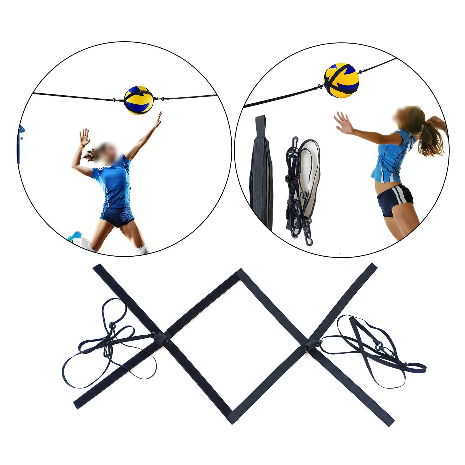 Volleyball Training Equipment Aid Solo Trainer Practice Resistance Belt for Jumping