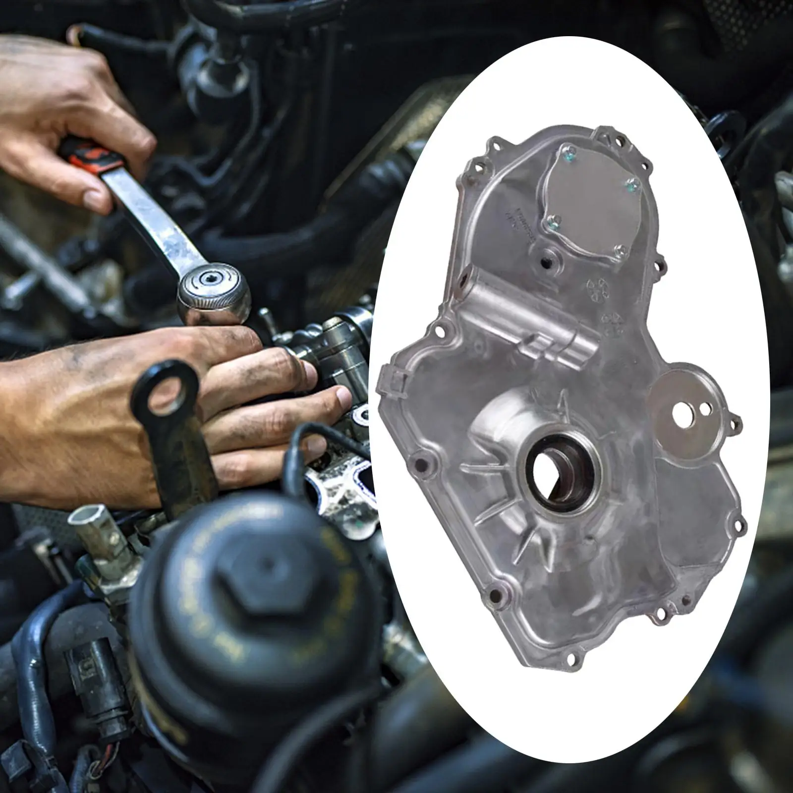 Timing Cover Oil Pump Replaces Parts 12584621 Replacement for Saturn Aura Ion L100 L200 L300 Durable Easy Installation