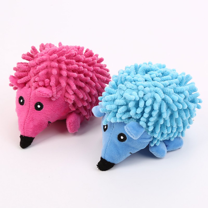 plush puppies hedgehog dog toy