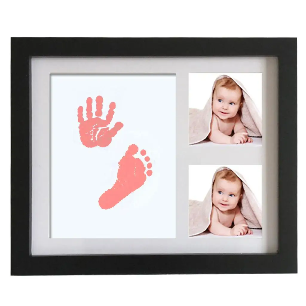 Baby Frame Keepsake Handprint Footprint with Ink Pad Photo Paper 23x28cm