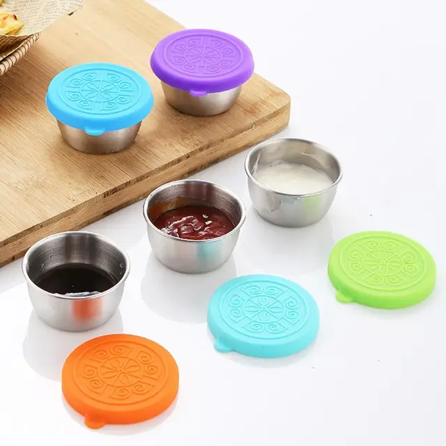 Dipping Cup Stainless Steel Sauce Cup Reusable Easy To Clean
