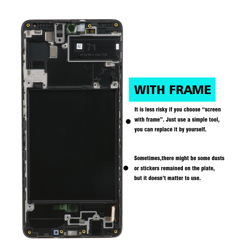 SUPER AMOLED For Samsung A71 4G LCD Touch Digitizer Sensor Glass Assembly For Samsung A71 Display A715 A715F A715FD Sc7ad4c6bffbb453098f197dcaacf5f98x