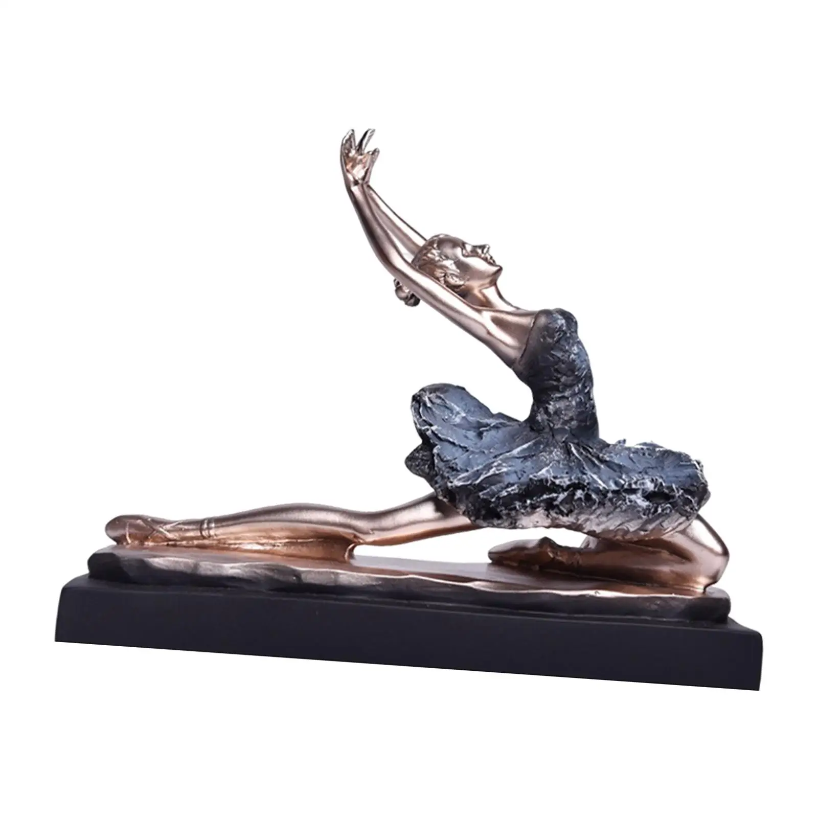 Dancer Figurine Graceful Resin for Bookshelf Garden Ornament