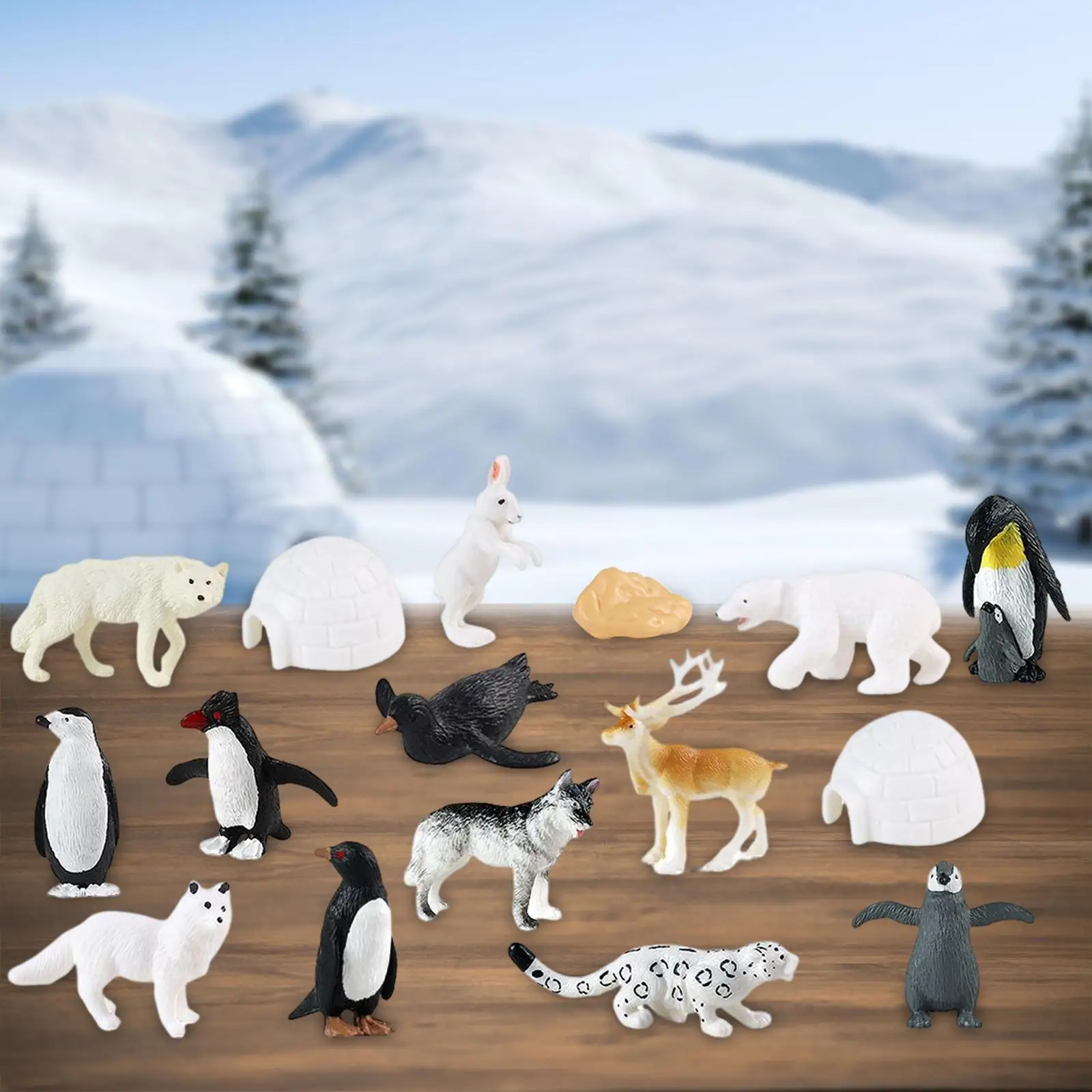16pcs Realistic Arctic Animals | Realistic Polar Animals | Polar Animals  Birthday - Action Figures - Aliexpress