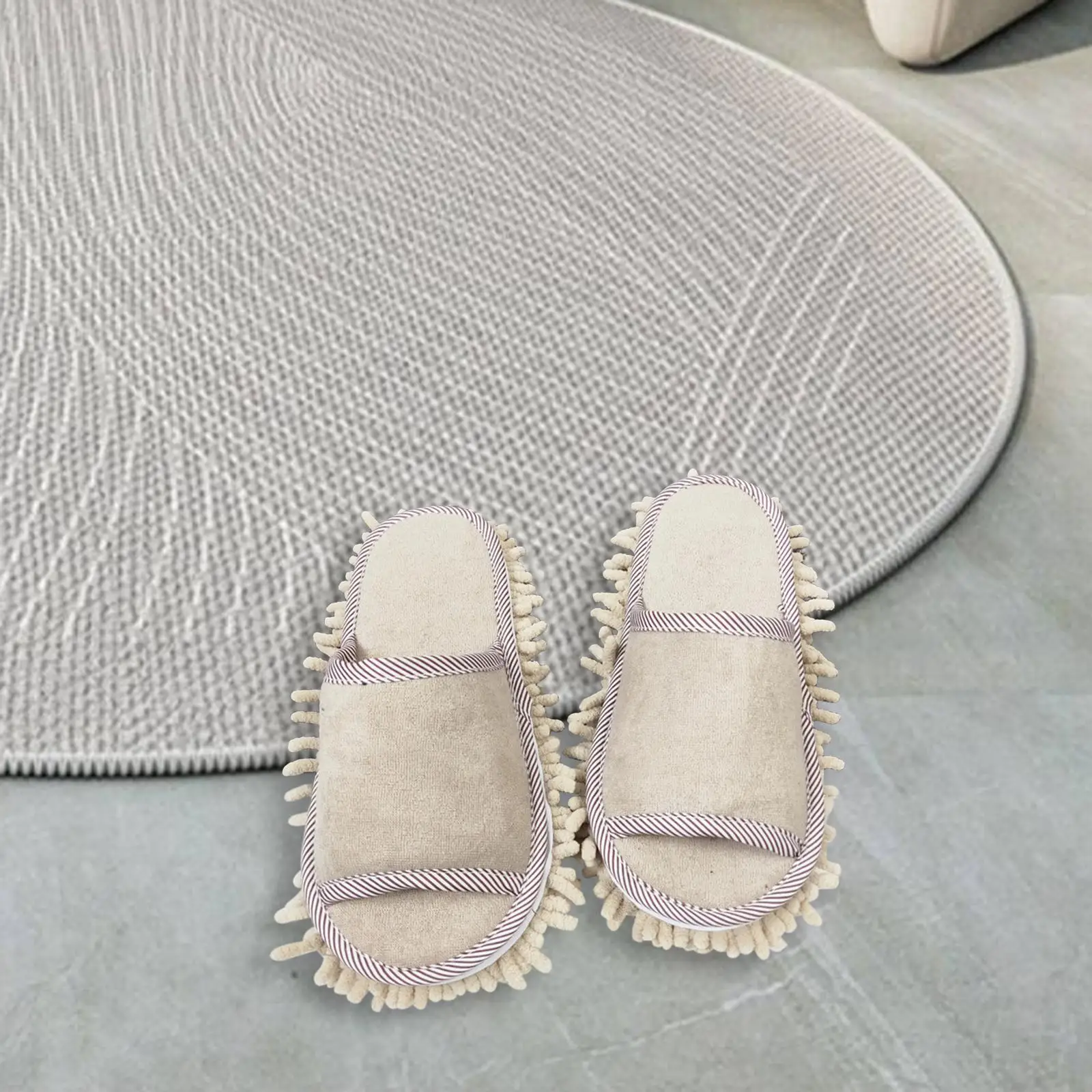 Mop Slippers Men Women Practical Portable Unisex Comfortable Mopping Slippers for House Dusting Kitchen Bedroom Floor Polishing