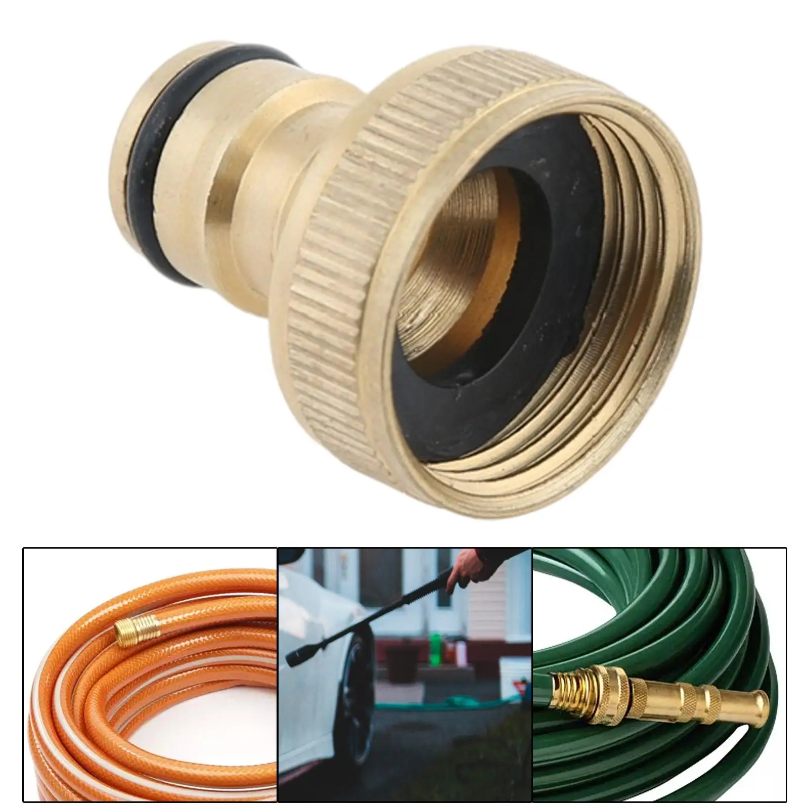 Brass Hose Adapter Connect and Disconnect High Pressure Washer Quick Connector for Pressure Washer