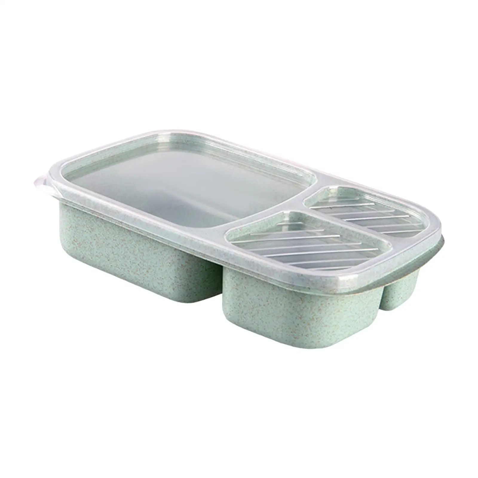 Airtight Microwave Bento Picnic Divided Compartments Leakproof Wheat Fiber PP bento boxes for Children Teen Adults School