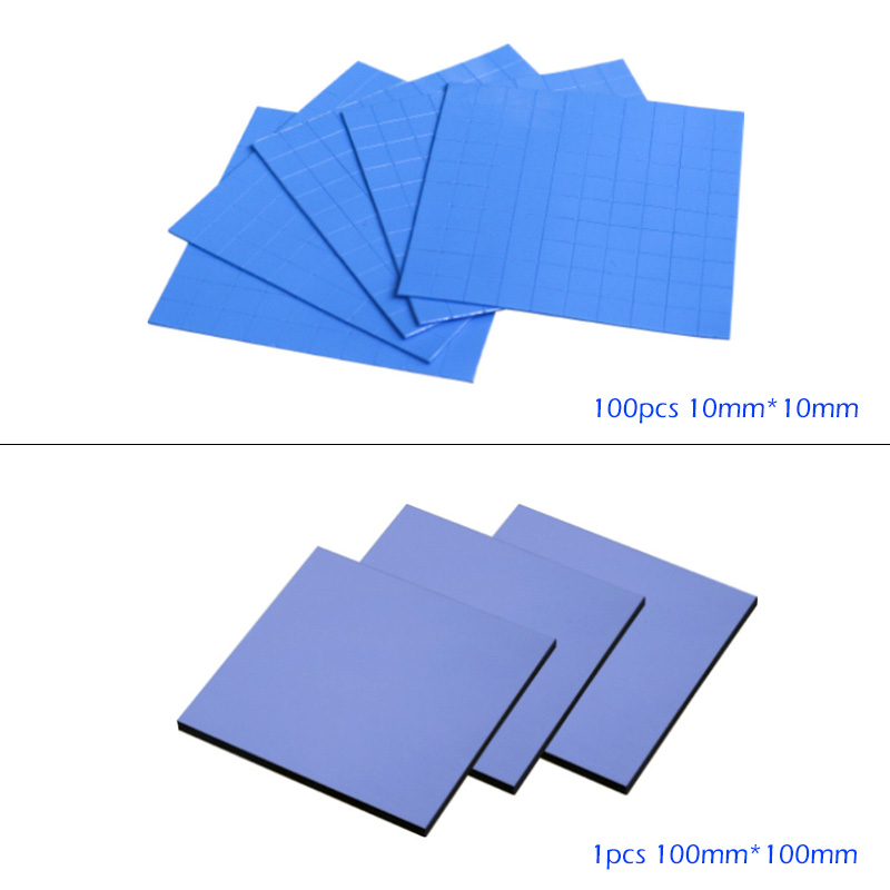 6 W/mK GPU CPU Kühlkörper Kühl Leitfähiges Silikonpad 10 mm * 10 mm/100 mm * 100 mm Wärmeleitpad hochwertiges 101ismus – Detail 1
