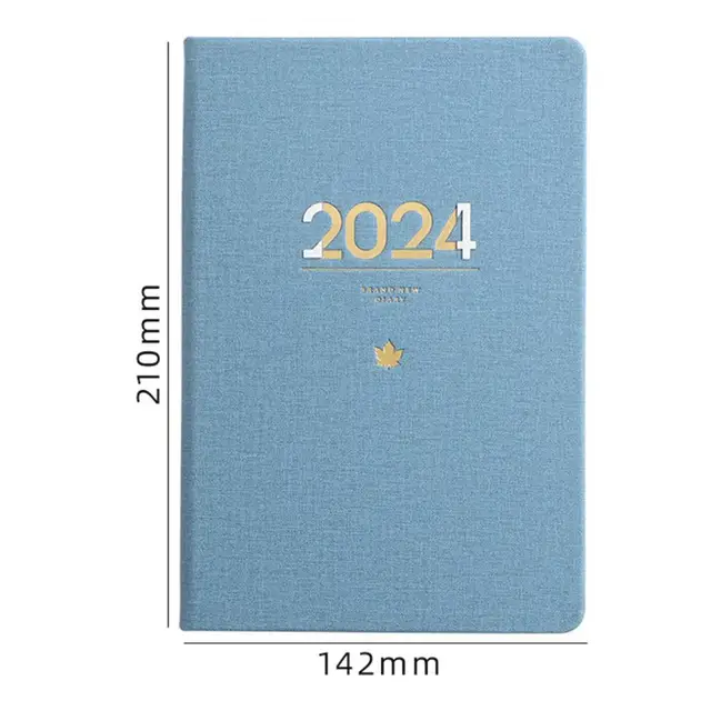 Agenda 2024 A5 Notebook Planner Diary Weekly Monthly English 365 Days To Do  List Diario Note Pad Planificateur 2024 Note Book - AliExpress