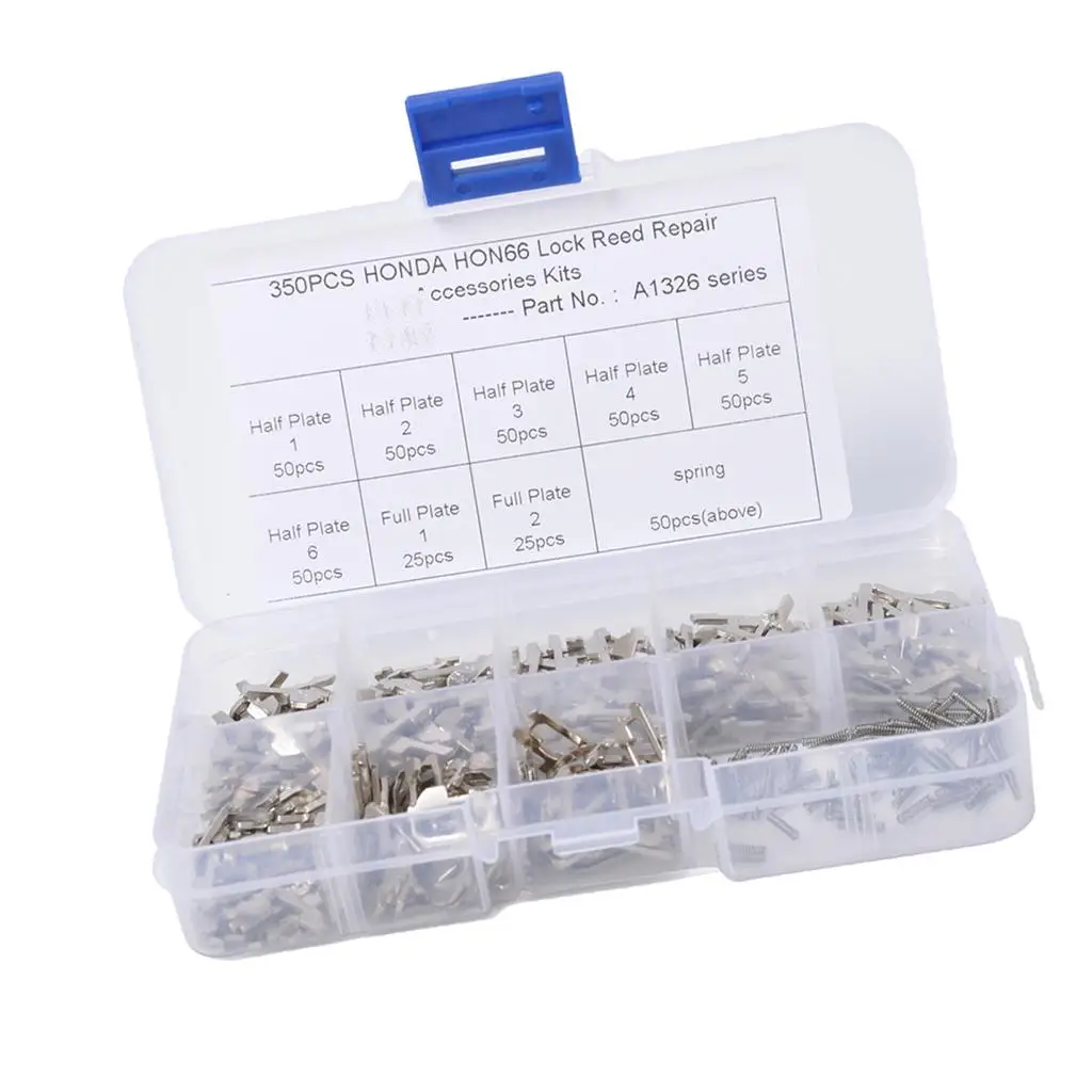 350Pieces Car Locking Reed Plate Set With Plastic Box for #2