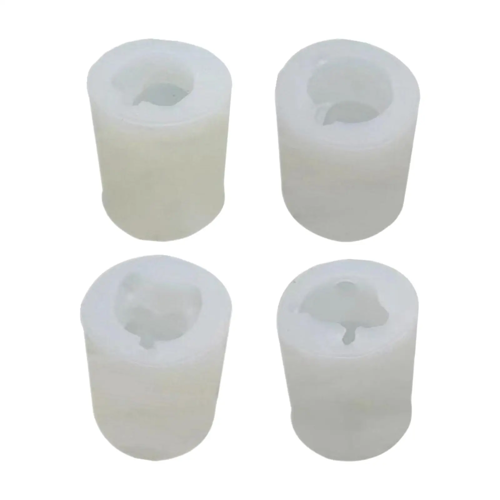 4 Pieces Bunny Chocolate Moulds Silicone Bunny Baking Mould Cake Moulds for Baking Party Pudding Cake Ice Cream