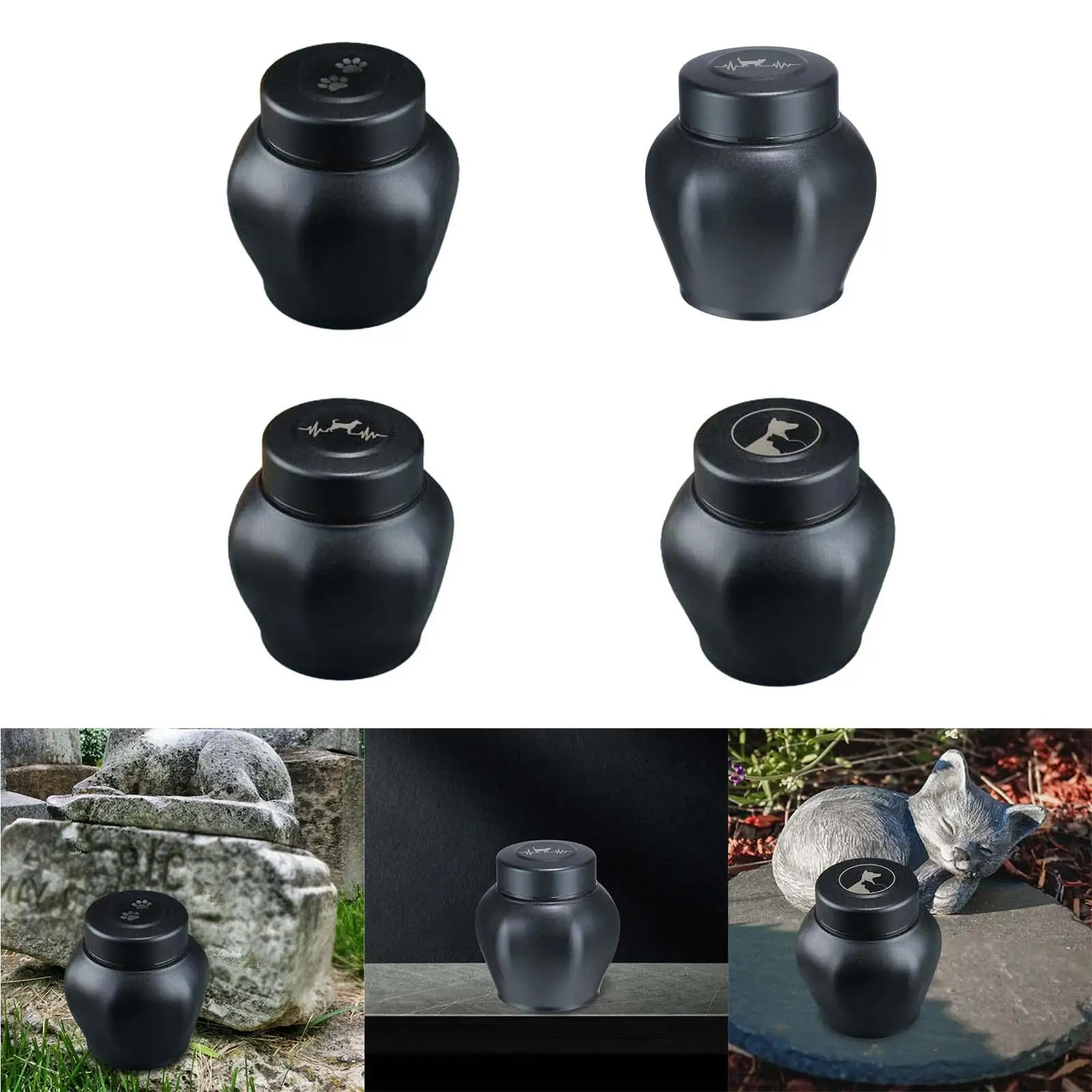 Pet Ash Urn Storage Container Memorial Keepsake Urns Dogs Cats Ash Holder for Puppy Dogs Cats Rabbit Bunny Small Animals