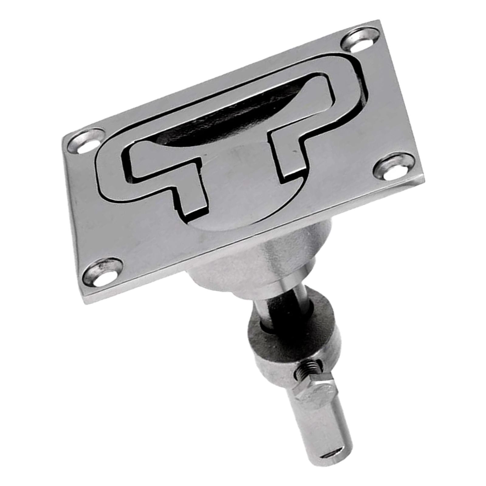 Stainless Steel Boat Floor Buckle Latch Flush Turning Lift Handle Durable