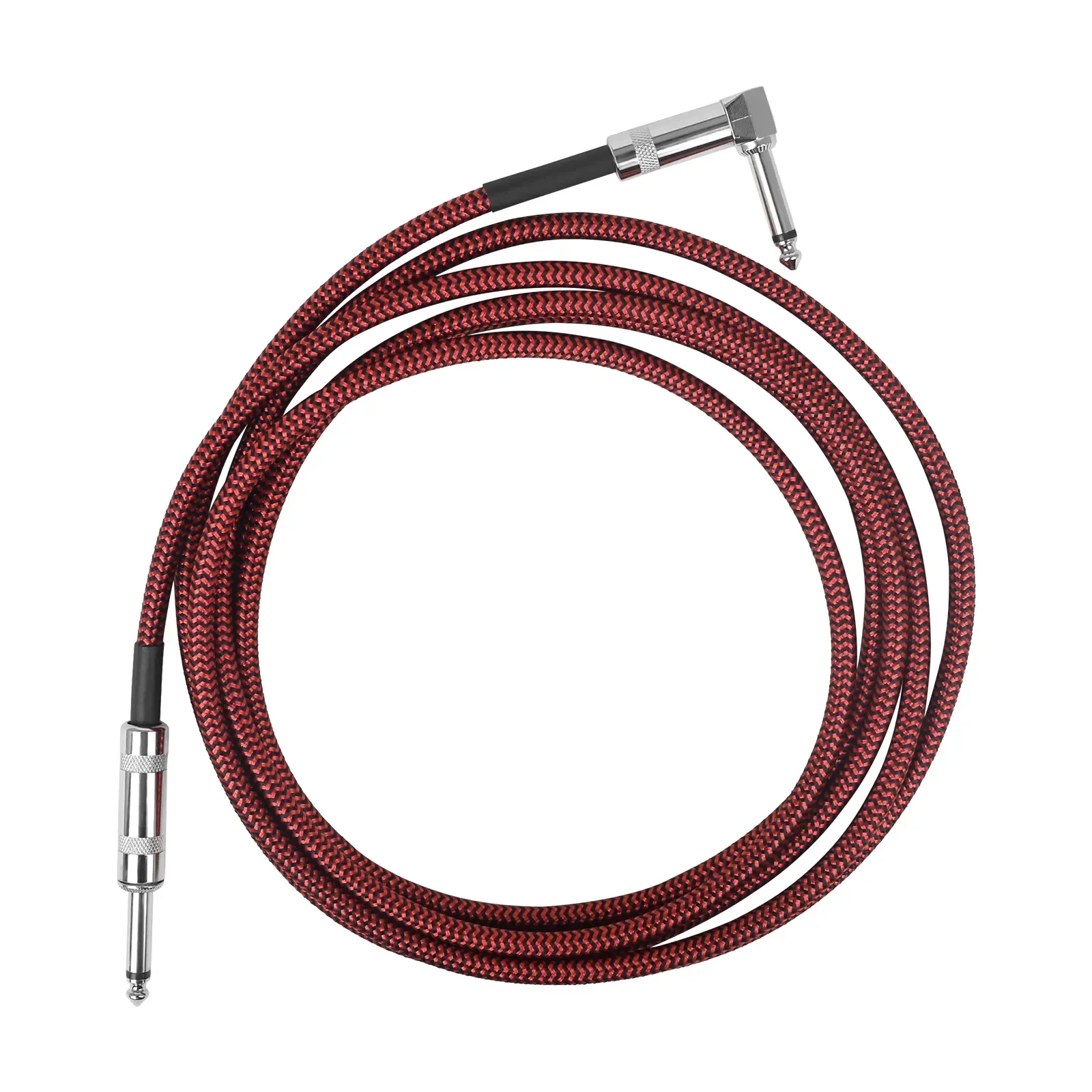 Description Picture 5 of item3M Guitar Audio Cables Noise Reduction Line 6.35mm Color Braided Shielded Cable Bass Electric Guitar Accessories & Parts