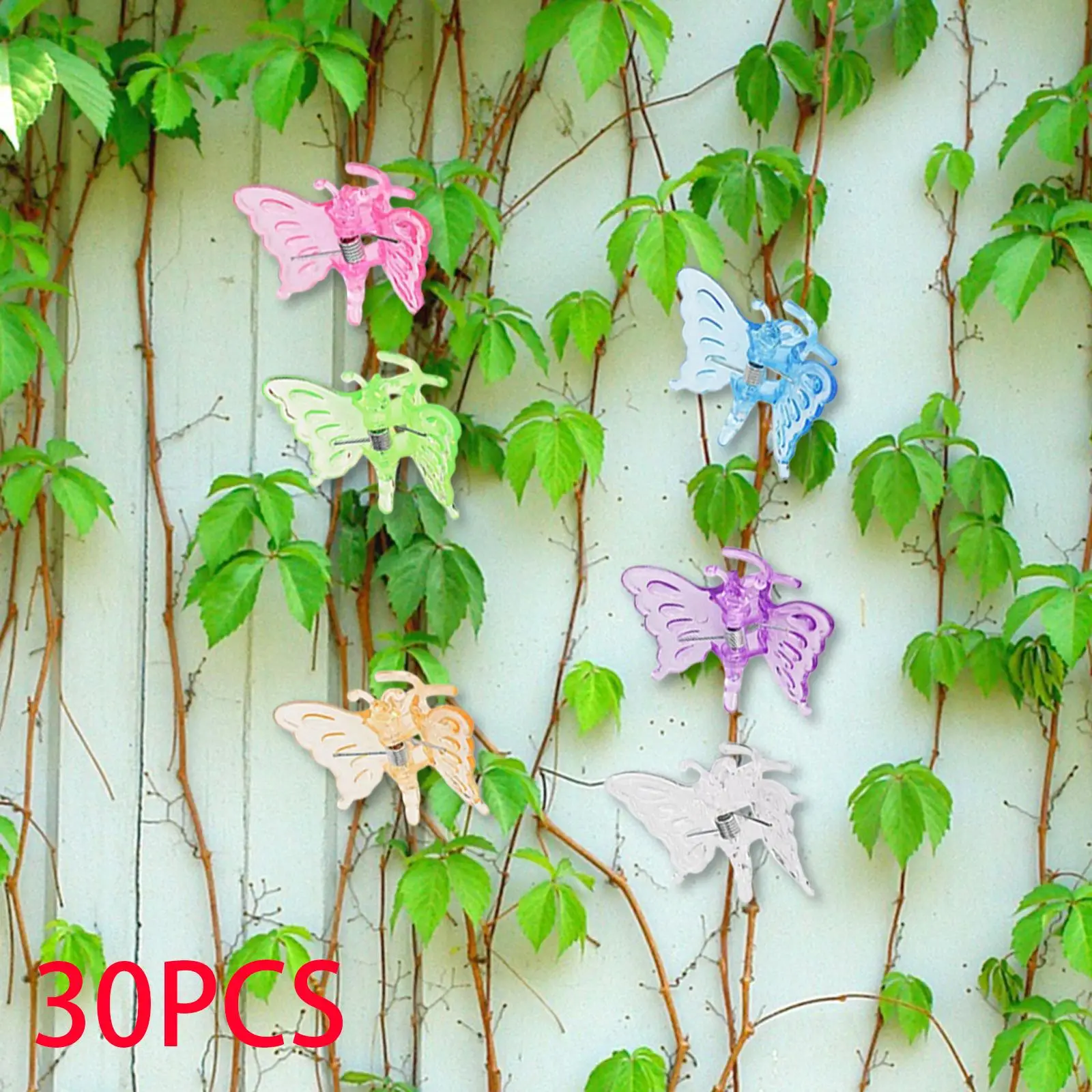 30x trellis Clips Cucumber Vegetables Plant Clips Butterfly Plant Clips for Orchid Pepper Climbing Plants Garden Farm